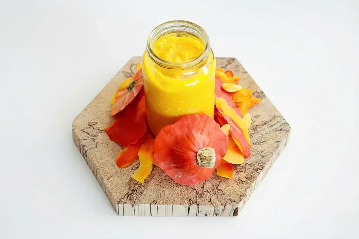 Purée de potimarron / potiron et dinde, cumin pour bébé