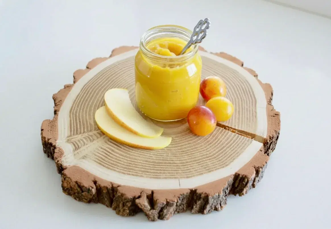 Compote pomme mirabelles pour bébé