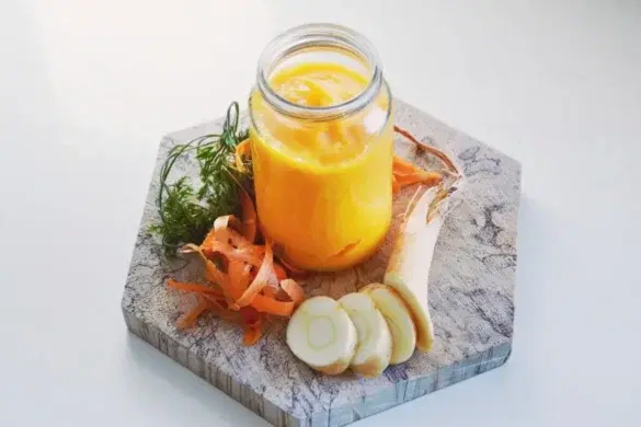 Purée de panais pomme de terre et jambon pour bébé