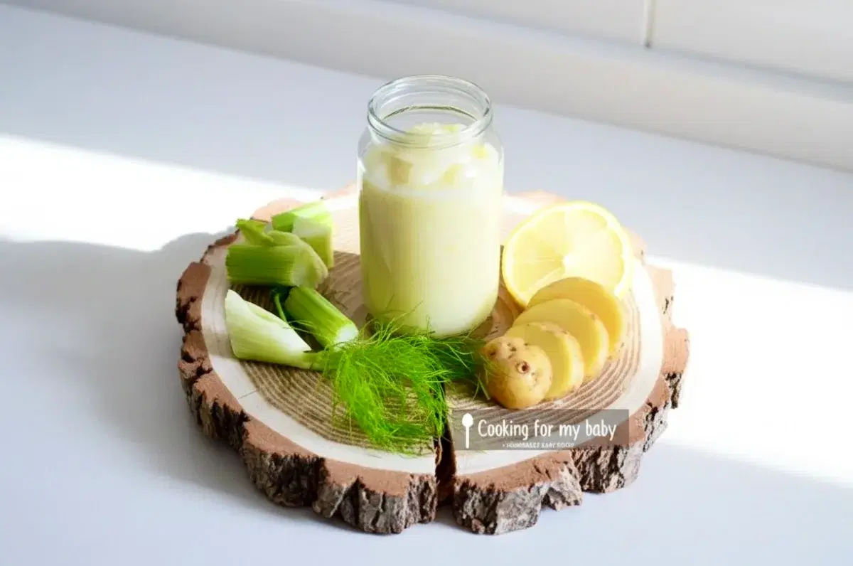 Purée de fenouil et poisson pour bébé