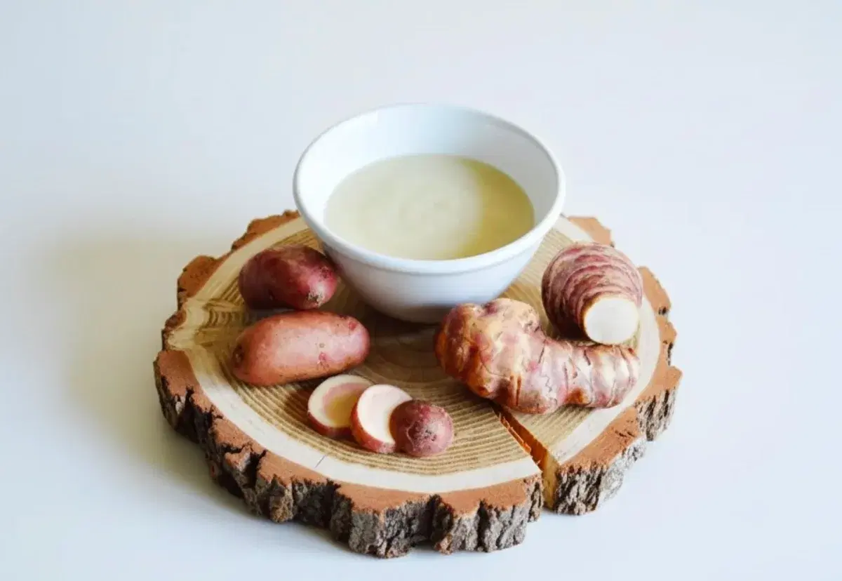 Velouté de topinambour et pomme de terre pour bébé