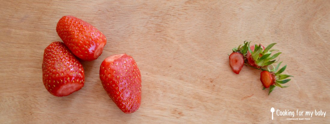 fraises Gariguette pour bébé