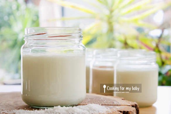 Recette de yaourt noix de coco maison pour bébé (Dès 6 mois)