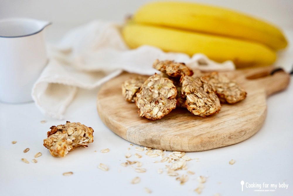 Mini gâteaux banane et flocons d’avoine pour bébé (Dès 9 mois, au airfryer ou four)