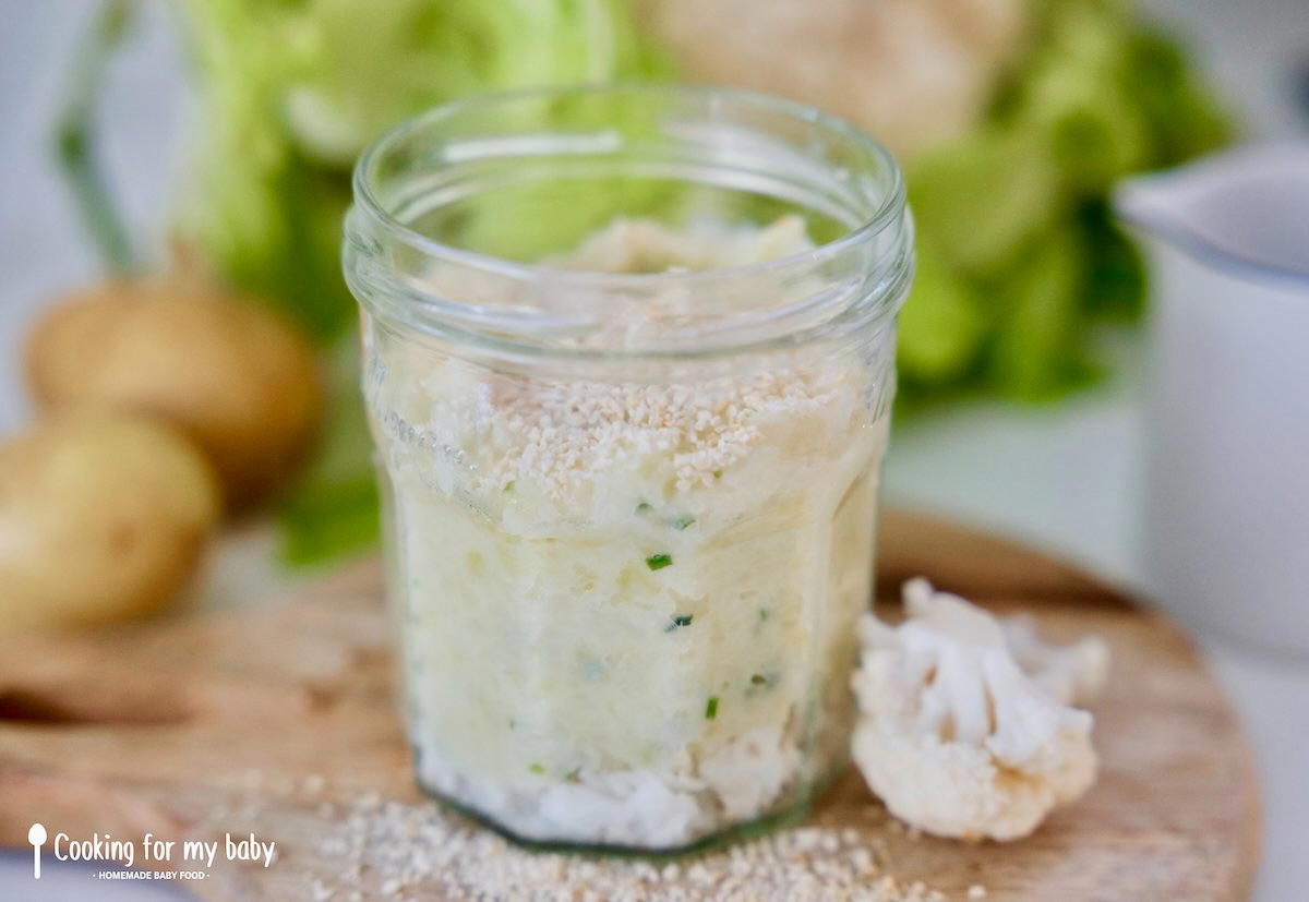 Purée façon brandade pour bébé au chou-fleur et cabillaud (Dès 8 mois)