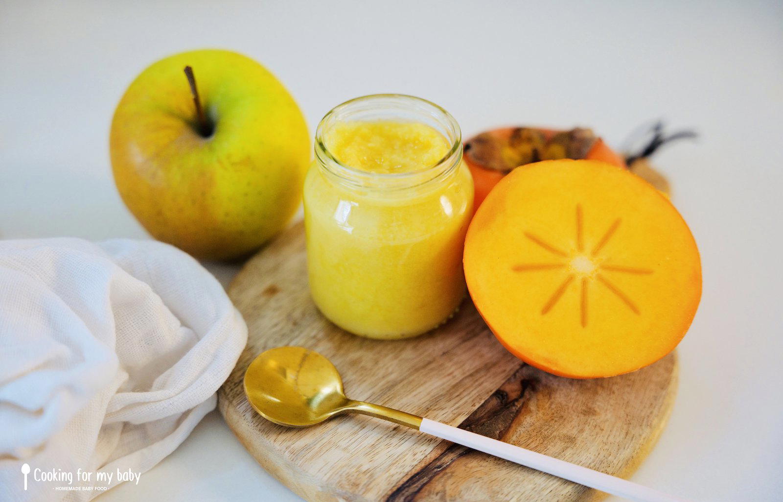 Compote kaki et pomme pour bébé (Dès 6 mois)