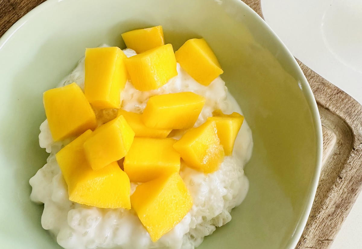 Tapioca au lait de coco et mangue pour bébé et toute la famille (dès 9 mois)