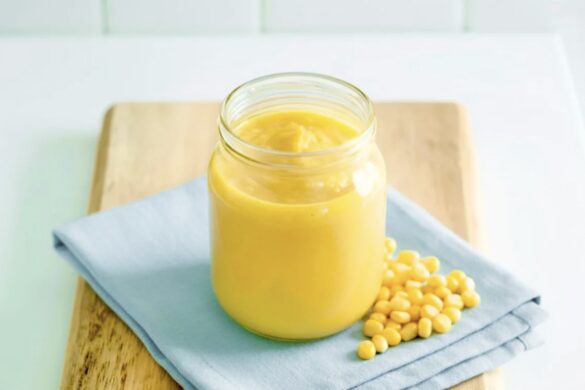Recette de purée de maïs pour bébé dès 4 mois, texture crémeuse